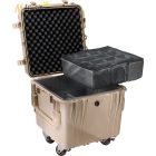 Peli Case 0340 gurulós kocka alakú műanyag védőtáska, védőtok, fotós táska, választható felszereltséggel Belső: 457x457x457 mm