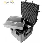 Peli Case 0370 kocka alakú műanyag védőtáska, védőtok, fotós táska (görgő külön rendelhető), választható felszereltséggel  Belső: 610x610x610 mm