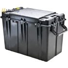 Peli Case 0500 műanyag (szállító) védőtáska, védőtok (görgő és magasító láb külön rendelhető) Villás targoncával emelhető! Belső: 887x468x641  mm