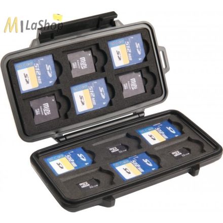 PELI Case 0915 SD memóriakártya tartó tok, Belső: 122x57x14 mm