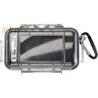 Peli Case 1015 Microcase műanyag tok - fekete színben, Belső: 13.1 × 6.7 × 3.5 cm