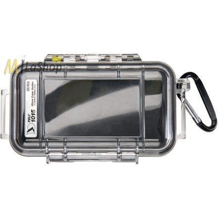Peli Case 1015 Microcase műanyag tok - fekete színben, Belső: 13.1 × 6.7 × 3.5 cm