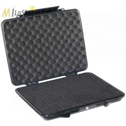 Peli Case 1085 műanyag védőtáska, védőtok Tábla PC/Tablet, Apple iPad, Netbook, 14" col Laptop, e-Pad, külső merevlemez, stb.. részére, előmetszett szivacsbetéttel Belső: 363x263x50 mm