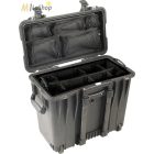 Peli Case 1440 gurulós műanyag védőtáska, védőtok, fotós táska, választható felszereltséggel Belső: 434x190x406 mm