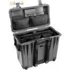 Peli Case 1440 gurulós műanyag védőtáska, védőtok, fotós táska, választható felszereltséggel Belső: 434x190x406 mm