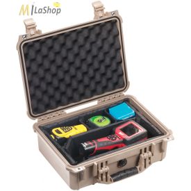   Peli Case 1450EU műanyag védőtáska, védőtok, fotós táska - több színben, választható felszereltséggel Belső: 371x259x152 mm