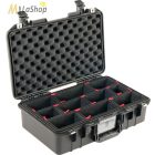 Peli AIR CASE 1485 műanyag védőtáska, védőtok - fekete színben, választható felszereltséggel Belső: 451x259x156 mm