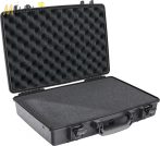   Peli Case 1490 műanyag védőtáska, tok 15" colos (38,1 cm) laptophoz/notebookhoz, választható felszereltséggel Belső: 451x289x105 mm