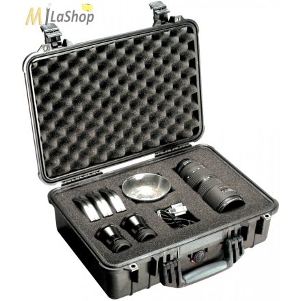 Peli Case 1500 műanyag védőtáska, védőtok - több színben, választható felszereltséggel Belső: 428x286x155 mm