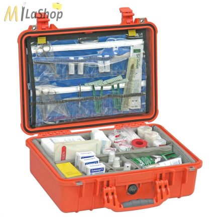 Peli Case 1500 EMS (orvosi) betéttel, műanyag védőtáska, védőtok - Belső: 428x286x155 mm
