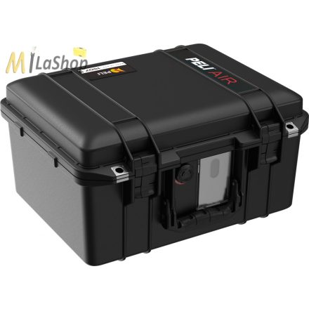 Peli AIR CASE 1507 műanyag védőtáska, védőtok - fekete színben, választható felszereltséggel Belső: 385x289x216 mm