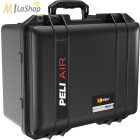 Peli AIR CASE 1507 műanyag védőtáska, védőtok - fekete színben, választható felszereltséggel Belső: 385x289x216 mm