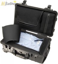   Peli Case 1510 LOC gurulós műanyag védőtáska utazáshoz (alul ruhás pakoló résszel, felül laptop tartóval), Belső: 502x280x193 mm