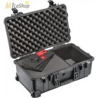 Peli Case 1510TPF gurulós műanyag védőtáska, Carry On bőrönd, Hybrid betéttel (szivacs+TrekPak) Belső: 502x280x193 mm