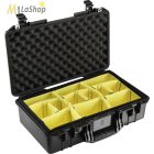 Peli AIR CASE 1525 műanyag védőtáska, védőtok - fekete színben, választható felszereltséggel Belső: 521x287x171 mm