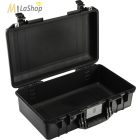 Peli AIR CASE 1525 műanyag védőtáska, védőtok - fekete színben, választható felszereltséggel Belső: 521x287x171 mm