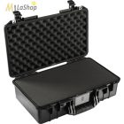 Peli AIR CASE 1525 műanyag védőtáska, védőtok - fekete színben, választható felszereltséggel Belső: 521x287x171 mm
