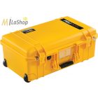 Peli AIR CASE 1535 gurulós műanyag védőtáska, védőtok - narancs, ezüst, sárga színben, választható felszereltséggel Belső: 518x284x183 mm