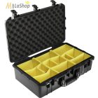Peli AIR CASE 1555 műanyag védőtáska, védőtok - fekete színben, választható felszereltséggel Belső: 584x324x191 mm