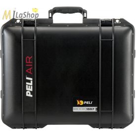   Peli AIR CASE 1557 műanyag védőtáska, védőtok - fekete színben, választható felszereltséggel Belső: 440x330x248 mm