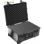 Peli Case 1560 gurulós műanyag védőtáska védőtok, fotós táska - fekete színben, választható felszereltséggel Belső: 518x392x229 mm