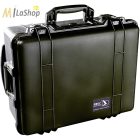 Peli Case 1560LFC Stúdió védőtáska: gurulós műanyag táska, szivacsos, laptoptartóval a fedélben, Belső: 518x392x229 mm 