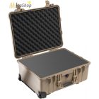 Peli Case 1560 gurulós műanyag védőtáska védőtok, fotós táska - több színben, választható felszereltséggel Belső: 518x392x229 mm