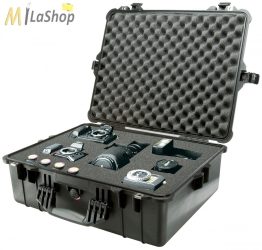 Peli Case 1600 műanyag védőtáska, védőtok, EMS orvosi táska, fotós táska - több színben, választható felszereltséggel Belső: 545x419x200 mm