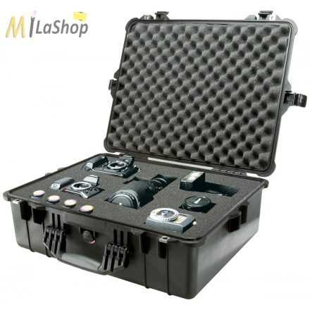 Peli Case 1600 műanyag védőtáska, védőtok, EMS orvosi táska, fotós táska - több színben, választható felszereltséggel Belső: 545x419x200 mm