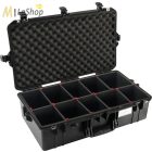 Peli AIR CASE 1605 műanyag védőtáska, védőtok - fekete színben, választható felszereltséggel Belső: 660x356x213 mm