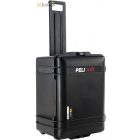 Peli AIR CASE 1607 gurulós műanyag védőtáska, védőtok - fekete színben, választható felszereltséggel Belső: 535x402x295 mm
