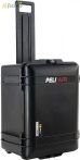   Peli AIR CASE 1607 gurulós műanyag védőtáska, védőtok - fekete színben, választható felszereltséggel Belső: 535x402x295 mm