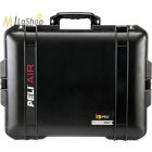 Peli AIR CASE 1607 gurulós műanyag védőtáska, védőtok - fekete színben, választható felszereltséggel Belső: 535x402x295 mm