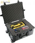   Peli Case 1610 gurulós műanyag védőtáska, védőtok, fotós táska, kamera táska, választható felszereltséggel Belső: 551x422x268 mm