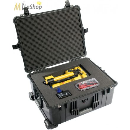 Peli Case 1610 gurulós műanyag védőtáska, védőtok, fotós táska, kamera táska, választható felszereltséggel Belső: 551x422x268 mm