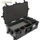 Peli AIR CASE 1615 gurulós műanyag védőtáska, védőtok, fekete színben, választható felszereltséggel Belső: 752x394x238 mm