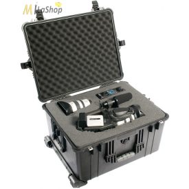   Peli Case 1620 gurulós műanyag védőtáska, védőtok, fotós táska, kamera táska, választható felszereltséggel Belső: 543x414x319 mm