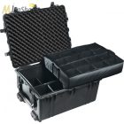 Peli Case 1630 gurulós műanyag védőtáska, védőtok, fotós táska, kamera táska, választható felszereltséggel Belső: 704x533x394 mm