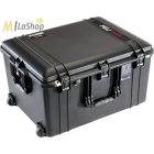 Peli AIR CASE 1637 gurulós műanyag védőtáska, védőtok - fekete színben, választható felszereltséggel Belső: 595x446x337 mm
