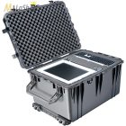 Peli Case 1660 gurulós műanyag védőtáska, védőtok, fotós táska, kamera táska, választható felszereltséggel Belső: 716x502x448 mm