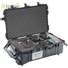 Peli Case 1670 gurulós műanyag védőtáska, védőtok , választható felszereltséggel Belső: 713x419x233 mm