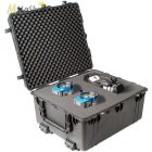 Peli Case 1690 gurulós műanyag védőtáska, védőtok, fotós táska, kamera táska, választható felszereltséggel Belső: 765 × 638 × 390 mm
