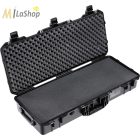 Peli AIR Long CASE 1705 gurulós műanyag táska, védőtok - fekete színben, választható felszereltséggel Belső: 813 x 309 x 165 mm