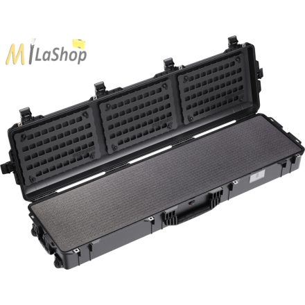 Peli 1755 AIR Long CASE gurulós műanyag védőtáska, védőtok - fekete színben, választható felszereltséggel Belső: 1397 × 356 × 203 mm