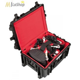   Explorer Cases 5326BDR gurulós fotó/videó védőtáska drónok, kiegészítők részére kialakított hátizsákkal Belső: 538 x 405 x 250 mm