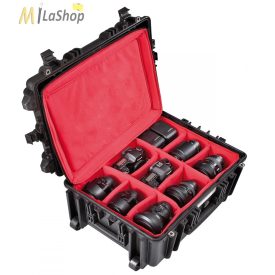   Explorer Cases 5326BPHB gurulós fotó/videó védőtáska választófalas betétes hátizsákkal Belső: 538x405x250 mm