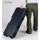 Explorer Cases Guncase gurulós Íj / fegyvertáska üresen/előmetszett szivacsbetéttel/alul-felül hullámos szivacsbetéttel Belső: 925 x 420 x 120 mm