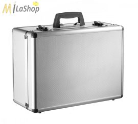 Lightcases PB 6 alumínium keretes táska - előmetszett szivacsbetéttel - Belső méret: 440 x 310 x 180 mm