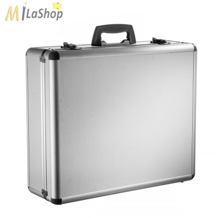 Lightcases PB 7 alumínium keretes táska - előmetszett szivacsbetéttel - Belső méret: 500 x 420 x 160 mm