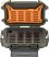 Peli Case R40 Personal Utility Ruck Case ütésálló, vízálló védőtáska/védőtok, Belső: 19.4 × 11.9 × 4.8 cm